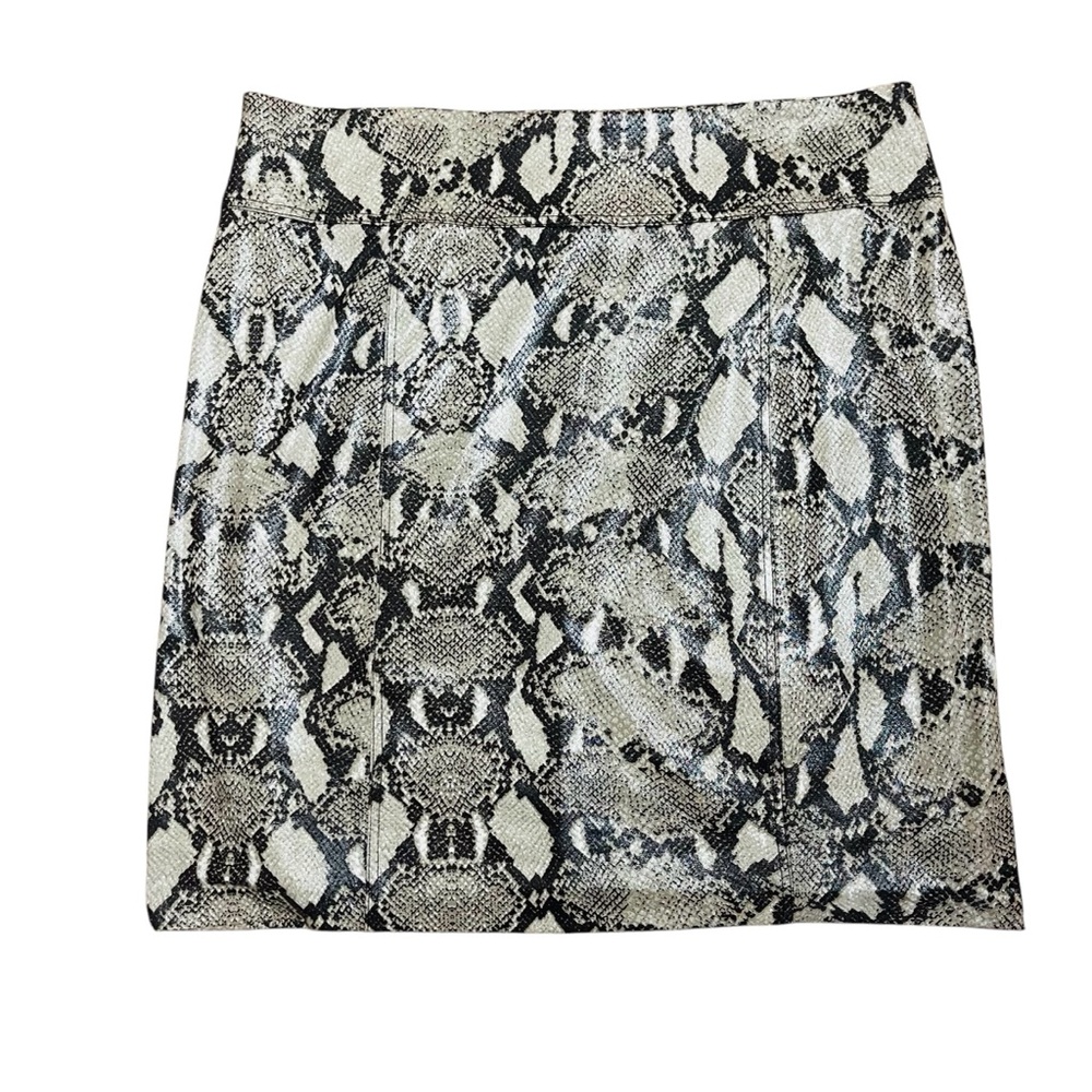 Chico’s Snakeskin Print Mini Skirt